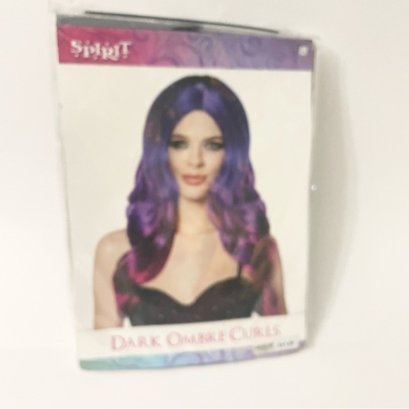 Spirit Dark Ombre Curls Wig Purple Halloween - Picture 8 of 16